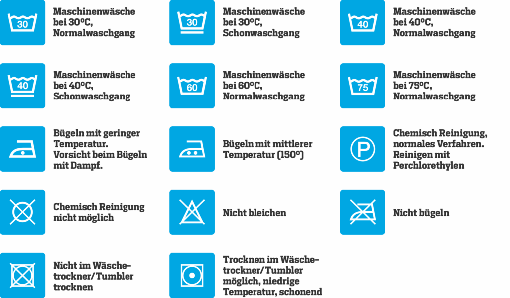 Pflegehinweise Hatex